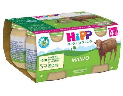 HIPP BIO - OMOGENIZZATO MANZO ( 4+ MESI ) 4X80GR